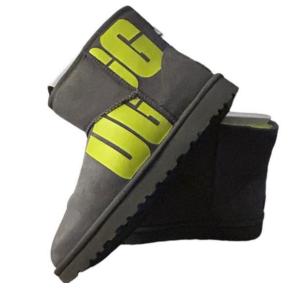 UGG Women’s Classic Gray Mini Chopd Boot - Picture 1 of 7